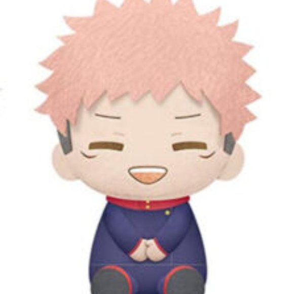 Jujutsu Kaisen Big Plush Pofutto Itadori Yuji 20cm Toreba Japan - Picture 1 of 3
